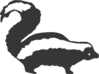 Simple Skunk Clip Art